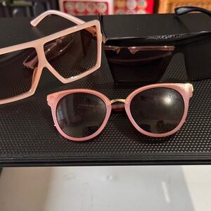 Stylish Sunglasses Trio in Pink and Black